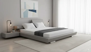 Tapicerowane łóżko Diamond led – różne kolory i rozmiary | nowoczesna sypialnia