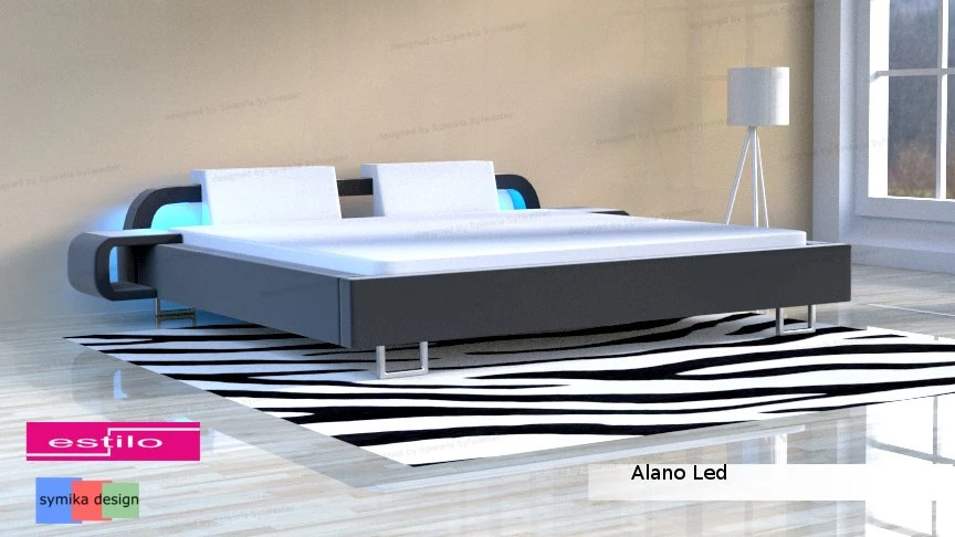 Łóżko do sypialni Alano LED - meble do sypialni