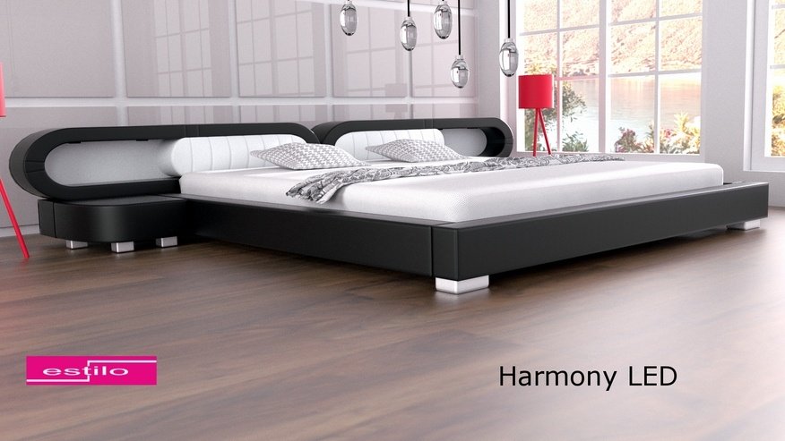 Łóżko do sypialni Harmony 4xLed 200x200