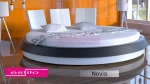 Zobacz zdjęcie Łóżko do sypialni NOVIA okrągłe - tkanina