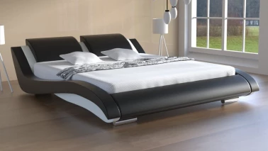 Łóżko do sypialni skórzane Stilo-2, 200x200