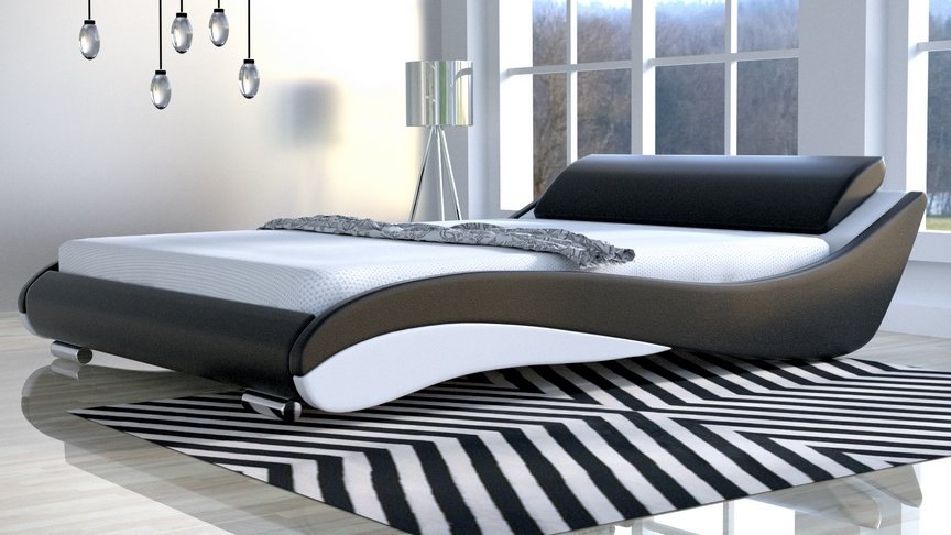 Łóżko do sypialni Stilo-2 Lux Premium velur