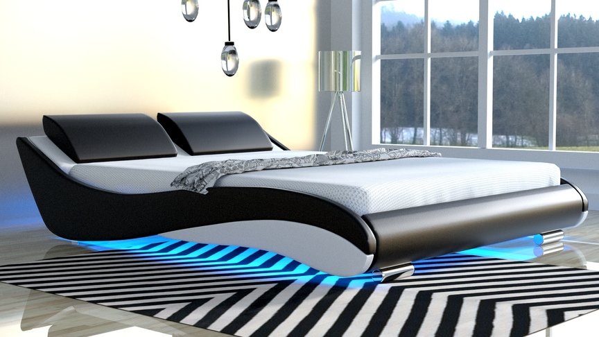 Łóżko do sypialni Stilo-2 Premium led rgb
