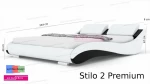 Łóżko do sypialni Stilo-2 Premium led rgb 