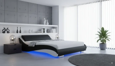 Łóżko do sypialni Stilo-2 Premium Slim Led 140x200