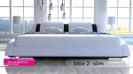 Łóżko do sypialni Stilo-2 Slim 180x200 - tkanina