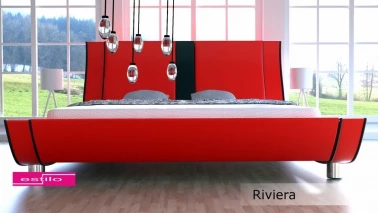 Łóżko do sypialni Riviera 160x200 - tkanina