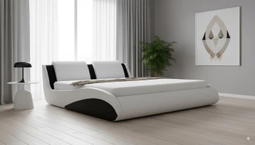 Łóżko z pojemnikiem Stilo-2 Standard tkanina