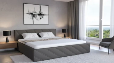 Łóżko z pojemnikiem na pościel Apollo