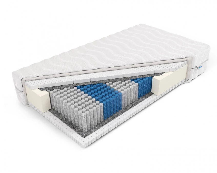 Materac luxpocket z lateksem Ksena h2